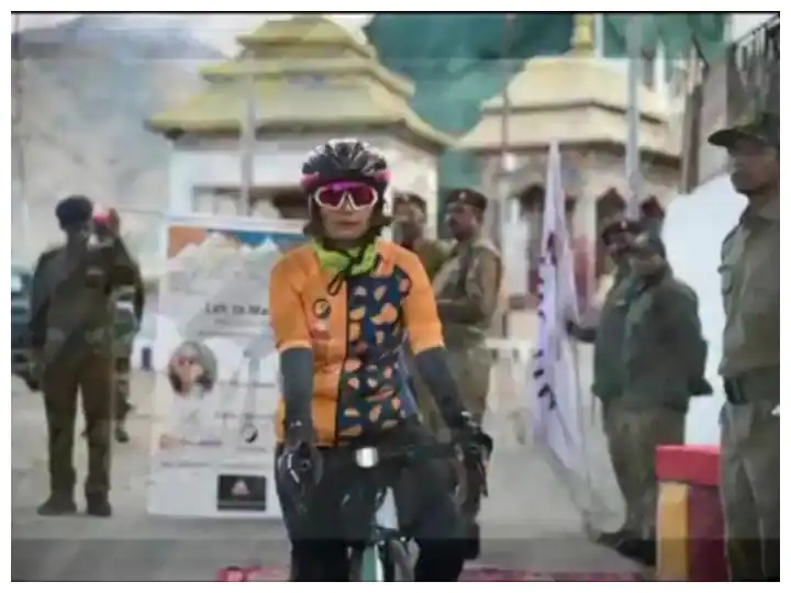 World Record: Preeti Maske Beocmes First Woman Set New World Record, Became The First Woman To Reach Manali From Leh By Cycling