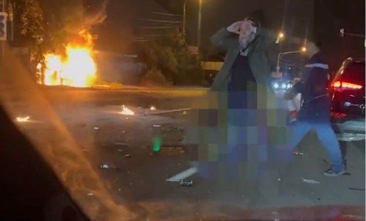 Video:  Putin's aide Alexander Dugin's reaction at scene of daughter's car bombing