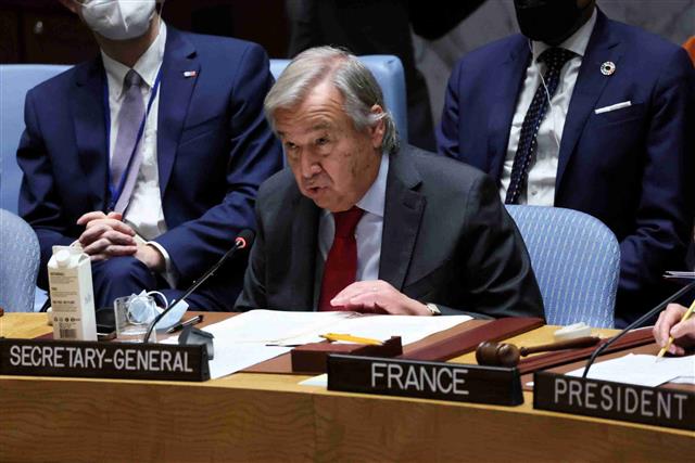 UN chief warns Russia against annexation in Ukraine