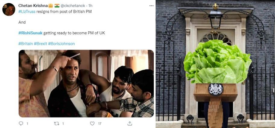 From lettuce outlasting Liz Truss to Rishi Sunak bracing for top job, twitterati is in no mood to let go of political pandemonium in Britain