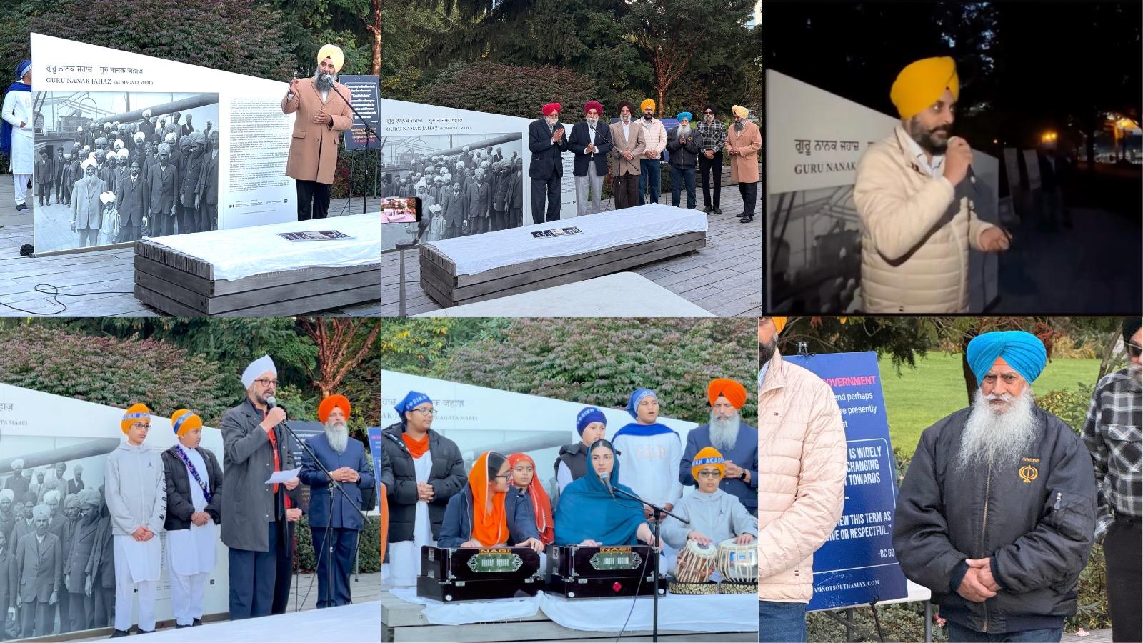 ਗੁਰੂ ਨਾਨਕ ਜਹਾਜ਼ ਦੇ ਸ਼ਹੀਦੀ ਸਮਾਗਮ ਮੌਕੇ ਸ਼ਾਮਿਲ ਬੁਲਾਰੇ ਤੇ ਸ਼ਬਦ ਕੀਰਤਨ ਅਤੇ ਢਾਡੀ ਵਾਰਾਂ ਰਾਹੀਂ ਹਾਜ਼ਰੀ ਲਵਾਉਂਦੇ ਹੋਣਹਾਰ ਸਿੱਖ ਬੱਚੇ।